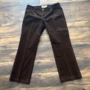 J. Crew Corduroy Trousers Dark Brown Flare Jeans